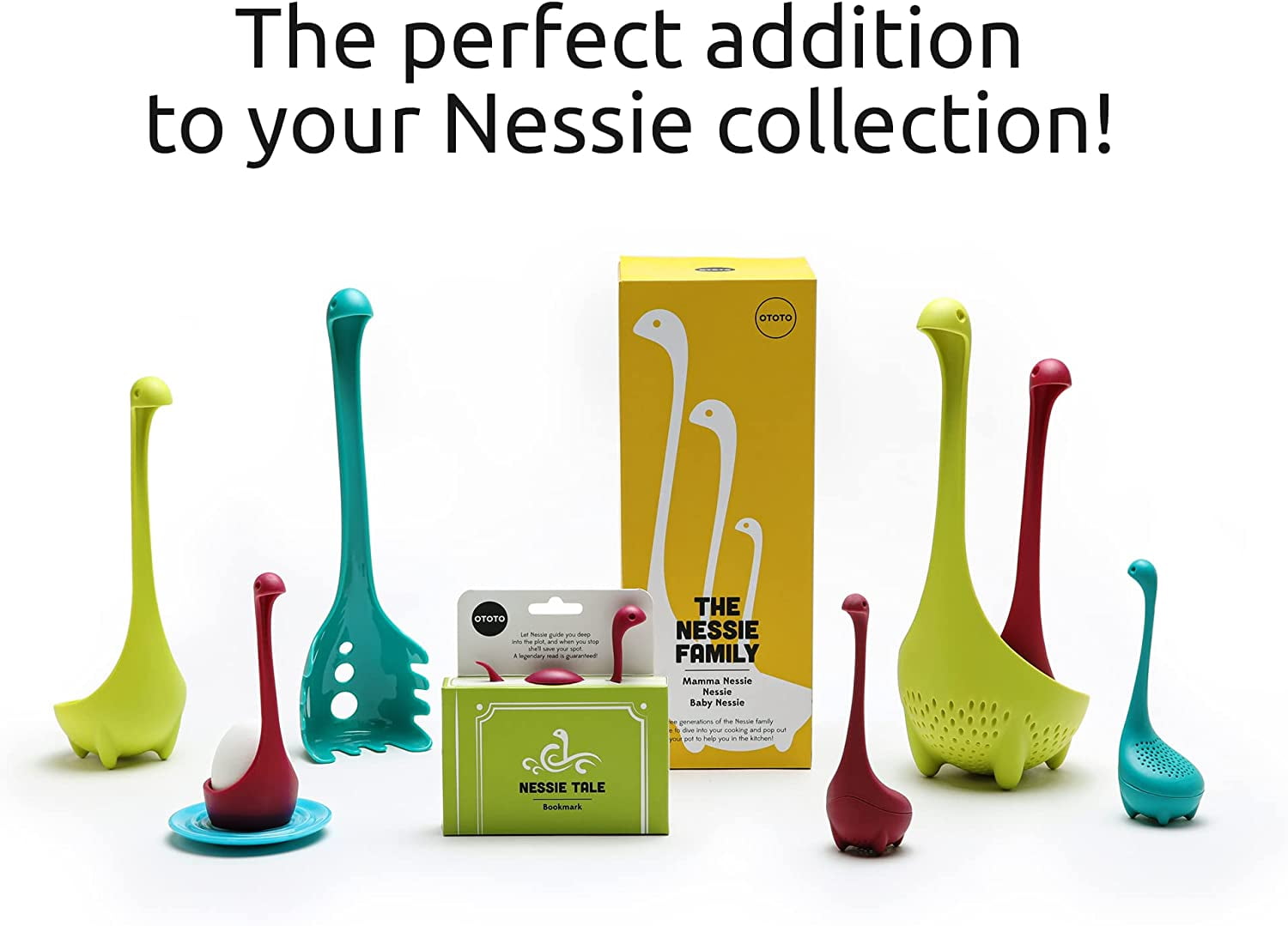 Ototo Nessie Spoon Colander Ladle Soup Kitchen (Turquoise) - Brand New