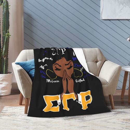 Sigma Gamma Rho Blanket Sigma Gamma Rho Sorority Paraphernalia Gifts for Women Lightweight Flannel Throw Blankets 1922 Poodle Gifts