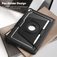 thumbnail image 6 of FJLBDE Case for iPad 9th 8th 7th Gen 10.2 inch 2021 2020 2019, 360 Rotating Stand iPad Protective Case Cover with Auto Wake/Sleep, Black, 6 of 7
