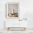 thumbnail image 2 of Noank Baptist Church 01 - Groton Connecticut Photography Church Architecture Cathedral Religious Art Spiritual Christian Vintage Oak Framed Wall Art Print 16 x 20 inches, 2 of 3