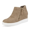 thumbnail image 1 of Botines DREAM PAIRS con Cuña y Tacón de 6 cm en Color Taupe, 1 of 7