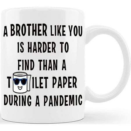 

Brother Like You Hard To Find Funny Coffee Mug Graduation Gifts for Brother from Sister Sibling Mom Dad Friend Funny Gifts for Brother Christmas Birthday Fun Cup For Bro Men Guy Gag Gift
