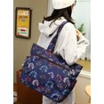 thumbnail image 3 of UKAP Ladies Handbag Large Capacity Tote Bag Multi Pockets Beach Bags Oxford Sports Purse Colorful Tree, 3 of 6