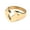 Gold, variant on Women's Stainless Steel High Polished Simple Trendy Broken Heart Ring Gold Size 9