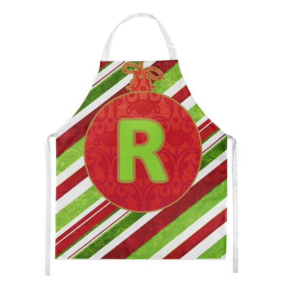 Christmas Oranment Holiday Initial Letter R Apron