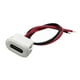 thumbnail image 2 of Conector USB tipo C 2P de crimpado directo, enchufe de cargador USB tipo C resistente al agua Blanco, 2 of 9