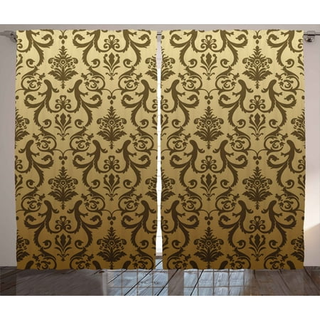 Victorian Curtains 2 Panels Set Vintage Ancient Times Classic