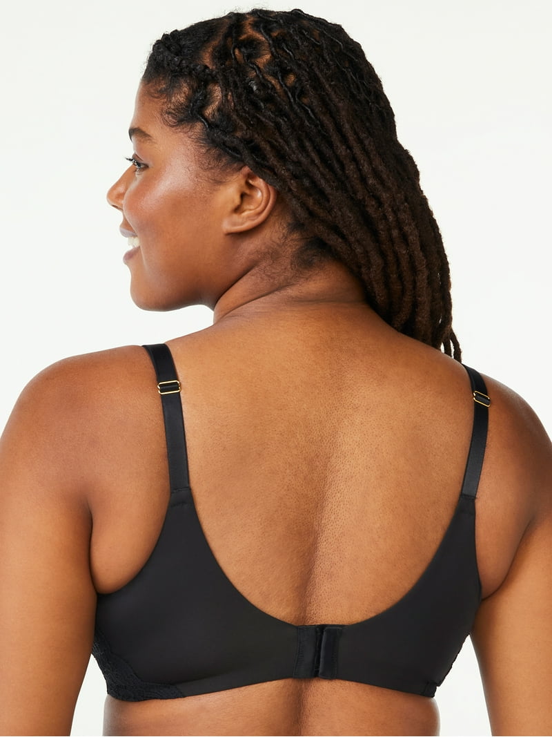 トップス LA PEAU DE GEM strap bra Joyspun Women's Lace Push-Up Bra, Plunge Neckline, Underwire