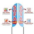 thumbnail image 2 of Sofa Sele Sign feather flag for Outdoor by Mavis Printing | 11.5 FEET Long Polyester Outdoor Banner Flag for Easy Hang | HD Print Swooper I Flag Only for Furniture Advertising I Flag Only, 2 of 5