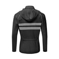 thumbnail image 3 of Greeniant Chaqueta de ciclismo abrigo con capucha correr rompevientos chaleco a prueba de viento ropa dama manga larga hombres montar negro L/EUR Type3 NO3, 3 of 6