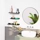thumbnail image 4 of Estantes de Pared, Juego de 3 Estantes Flotantes, Metálicos, Estilo Industrial, para Decoración, Marcos de Fotos, Adornos, 6 Tornillos Incluidos para Montaje, Negro, 4 of 7