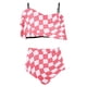 thumbnail image 3 of Bikini de Mujer Trajes de Baño Bikini con Ruffles Conjunto con Sujetador Acolchado Extraíble, Pantalones Cortos de Cintura Alta para la Playa, 3 of 6