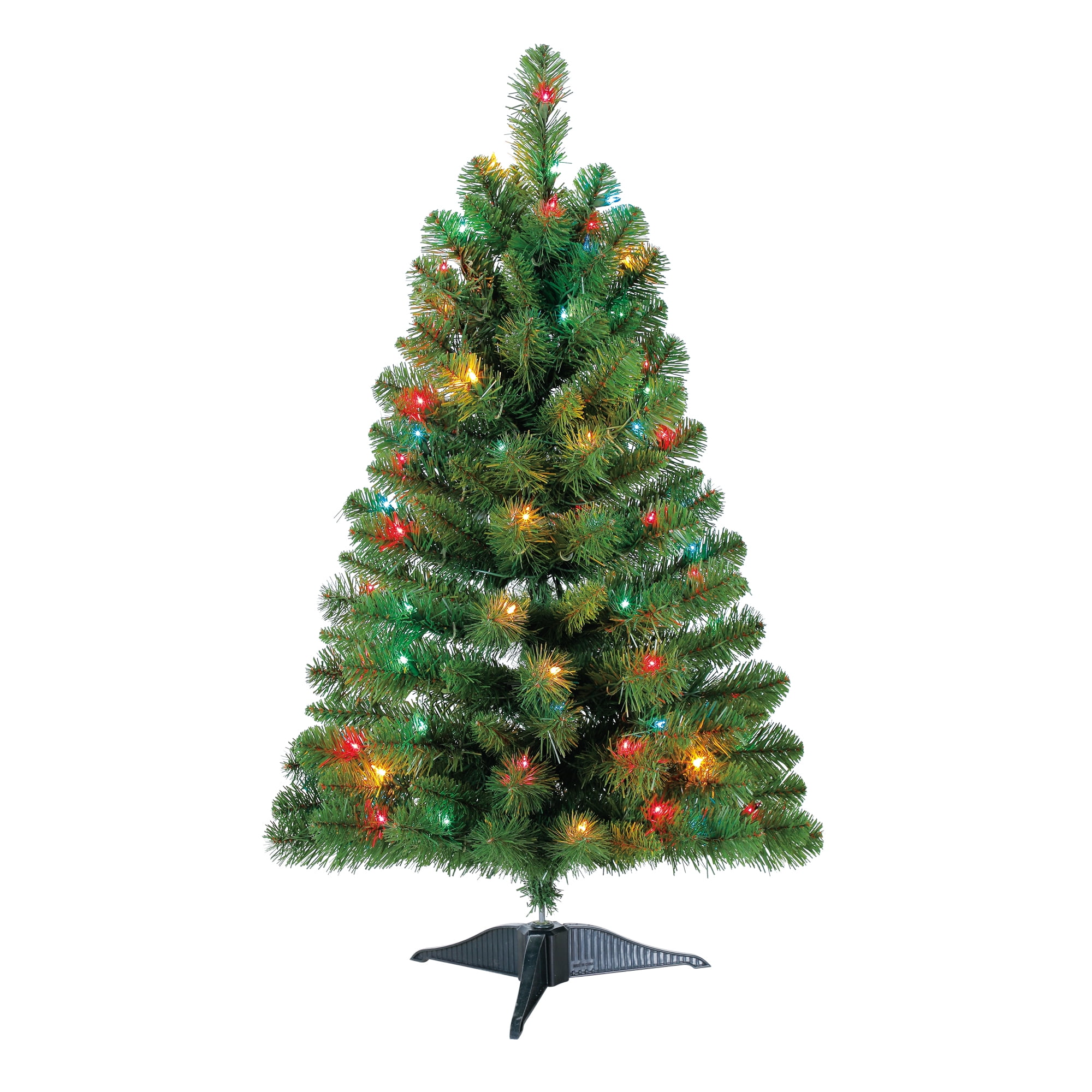Holiday Time PreLit 3' Winston Pine Artificial Christmas Tree, Multi