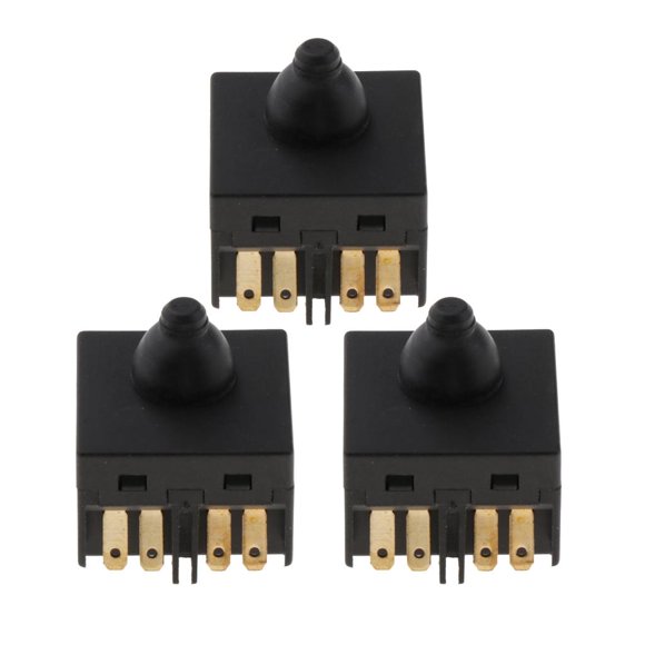 3x Nuevo Interruptor de Botón de Repuesto de 1 Pieza para Accesorio de Amoladora de 100 Mm Y 4 Pulgadas CUTICAT Interruptor de amoladora angular