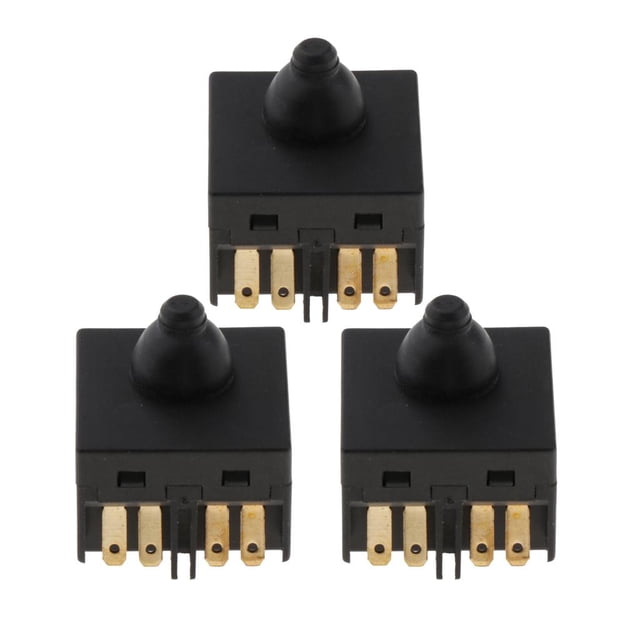 Interruptor de Botón Pulsador de Repuesto Universal Macarena 3x 1x para Accesorios de Amoladora 4'