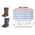 thumbnail image 3 of Leozcaa Womens Cowboy Boots Wide Calf Pull On Zipper Chunky Heel Pointed Toe Western Knee High Boots, 3 of 6
