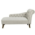 thumbnail image 2 of Tufted Chesterfield Back Chaise Lounge in Mist Gray, 2 of 7