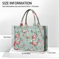 thumbnail image 3 of Large Capacity Tote Bag,Pioneer Flower Floral Print Pattern Handbag Fashion Luxury Tote Bag,15.7"x13"x 5.1" Inches,Laptop Compatible, 3 of 6