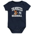 thumbnail image 2 of Infant  Navy New York Yankees Batter Up 3-Pack Bodysuit Set, 2 of 4
