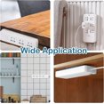 thumbnail image 4 of 4pcs Self Adhesive Power Strip Holder, Desktop Socket Fixing Wall Mount Without Adhesive Punch, 4 of 5