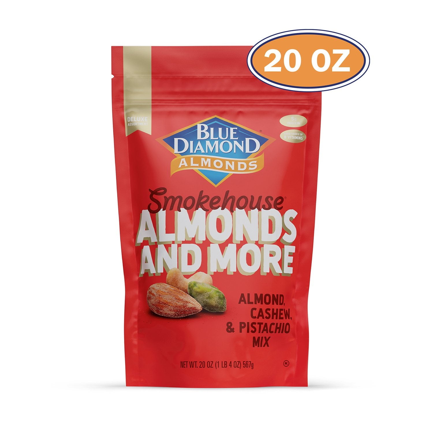 Blue Diamond Smokehouse Almonds and More, 20 Ounce