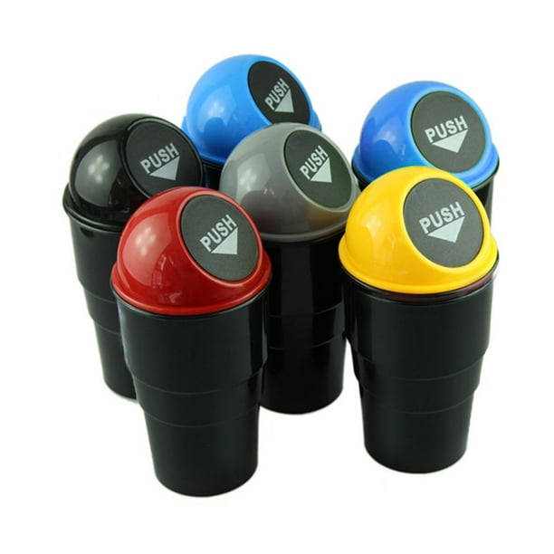 DGROEE Automotive Cup Holder Trash Can, Auto Mini Car Garbage Can