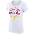 thumbnail image 2 of Women's G-III 4Her by Carl Banks White Kansas City Chiefs City Team Graphic Lightweight Fitted Crewneck T-Shirt, 2 of 3