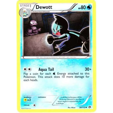 Pokemon Legendary Treasures Uncommon Dewott #38