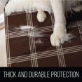 thumbnail image 4 of SOFA SHIELD Original Patent Pending Reversible Small Sofa Slipcover, 2 Inch Strap Hook, Seat Width to 62 Inch Washable Furniture Protector, Couch Slip Cover for Pets, Small Sofa, Plaid Chocolate Beige, 4 of 8