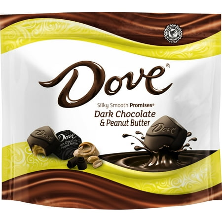 (4 Pack) Dove Promises, Peanut Butter And Dark Chocolate Candy, 7.61 (Best Dark Milk Chocolate)