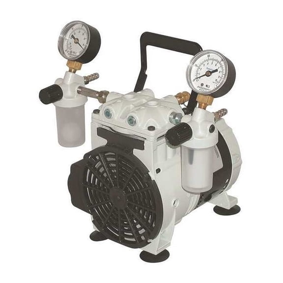 Welch Piston Vacuum Pump,1/4 HP,27.6in. Hg 2546B-01