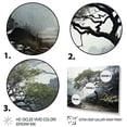 thumbnail image 3 of Designart "Green Tree Monochrome gracefulness" Floral Wall Art Living Room, 3 of 5