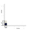 thumbnail image 4 of ANGARA Natural Cushion 1 ct Blue Sapphire Pendant with Diamonds in 14K Yellow Gold for Women (Size-6mm) | September Birthstone, Anniversary, Jewelry Gift for Women | Natural Blue Sapphire Necklace, 4 of 9