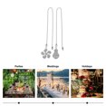 thumbnail image 4 of SHISUYAN 2Set Ceiling Fan Chains Extensions Silver Color 14.2x1.3x0.08in for Room Decorations and Shop Window Displays, 4 of 9