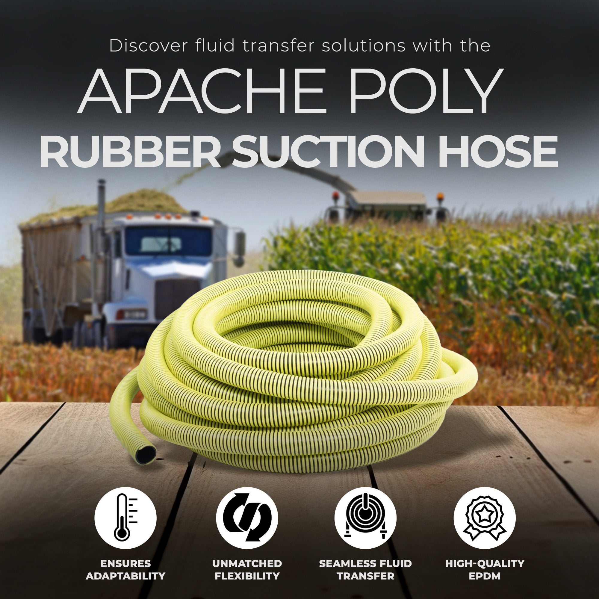 Ideal Box 210462 2 x 100 in. Solution Hose