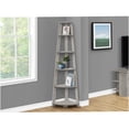 thumbnail image 5 of Grey 5 Tier Corner Bookshelf, Modern Etagere Bookcase for Living Room, Bedroom & Home Office, 5 of 6