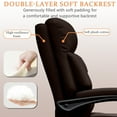 thumbnail image 6 of XUEGW Executive Office Chair Comfortable Desk Chairs with Foot Rest High Back Computer Gaming Chairs Reclining PU Leather Work Chair for Home Office，Brown, 6 of 6