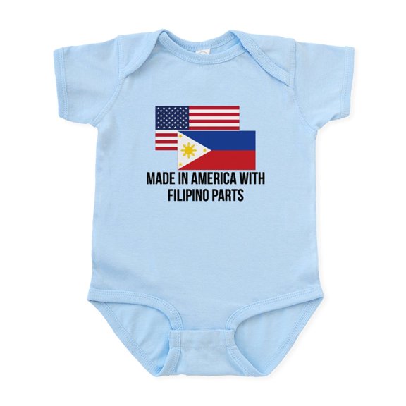 CafePress - Filipino Parts Body Suit - Baby Light Bodysuit, Size Newborn - 24 Months