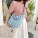 thumbnail image 3 of Bolso Hombro Plisado Acolchado Bordado Hilo Mujer Bolsos Cruzados Rojo, 3 of 9