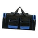 thumbnail image 3 of Bolsa de gimnasio para mujer, bolsa de viaje, bolsa de lona, ​​gran capacidad, ligera, para guardar equipaje con correa, bolso de mano portátil, bolso negro azul, 3 of 8