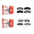 thumbnail image 1 of SIM Front Rear Semi-Metallic Brake Pads Kit for Car 2005-2006 Mitsubishi Outlander KSM-100261, 1 of 8