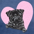 thumbnail image 3 of CafePress - Black Pug Pink Hear T Shirt - Womens Tri-blend T-Shirt, 3 of 4