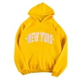 thumbnail image 1 of Sudaderas Gibobby con Cremallera para Mujer Pullover Casual Impresión Manga Larga O Cuello Pocket Tops Amarillo S, 1 of 2