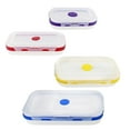 thumbnail image 4 of Potted Pans Collapsible Containers with Lids - 4pc Silicone Storage Containers, 4 of 5