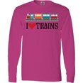 thumbnail image 3 of Inktastic I Love Trains Long Sleeve T-Shirt, 3 of 5