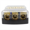 thumbnail image 3 of Portafusibles ANL de 3 VíAs, Bloque de DistribucióN de Fusibles de Cobre de Calibre 0/2/4 una Calibre 4/6/8 de 60 Amperios para Amplificador de Audio para AutomóVil, 3 of 5
