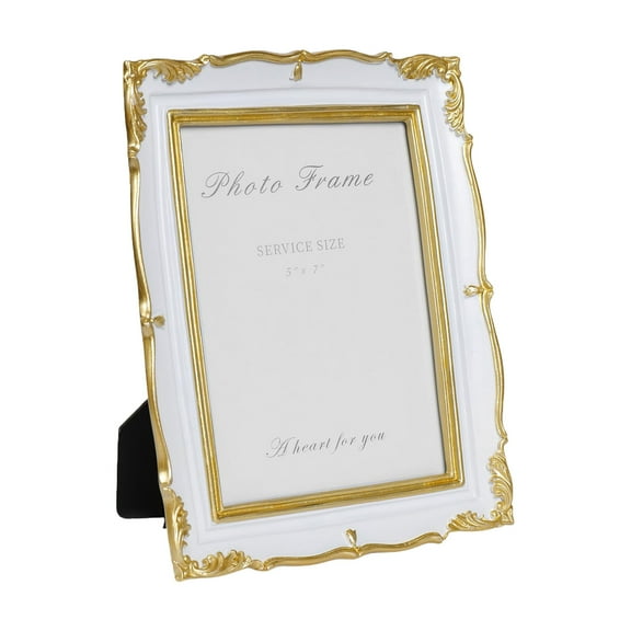 Old-Fashioned Ornate Photo Frame Set,Antique Wall & Tabletop Display Frames for Vintage Home Gallery Decor
