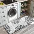 thumbnail image 3 of Gray Floral Pattern Kitchen Rug Mat,Kitchen Runner Rugs Non Skid Washable,Decorative Kitchen Floor Mats for Kitchen,Sink,Laundry,17"x47.2", 3 of 7