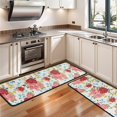 thumbnail image 3 of Kitchen Rugs Sets Of 2,Pioneer Flower Floral Print Pattern Anti Fatigue Kitchen Mat Rugs Non Slip Washable,Decorative Kitchen Floor Mats for Kitchen,Sink,Laundry,17"x47"+17"x47", 3 of 5