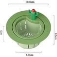 thumbnail image 5 of Cactus Sink Strainer,Press Automatic Dumping Basket Kitchen Sink Filter,Multi-Functional Cactus Sink Draining Basket Filter Net (Green), 5 of 5